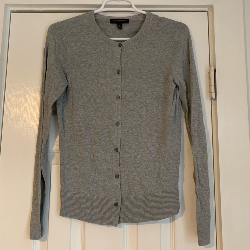 Banana Republic Grey Cardigan